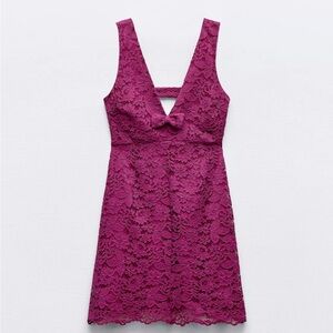 Zara Pink Sleeveless V-Neck Sundress